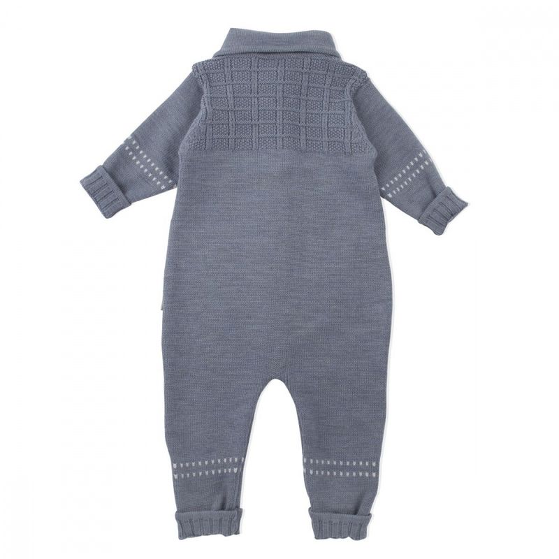 Lillelam Sparkedress ull classic mellomblå