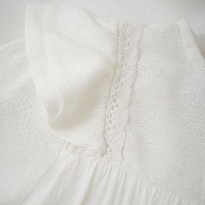 Creamie Bluse dobby cloud