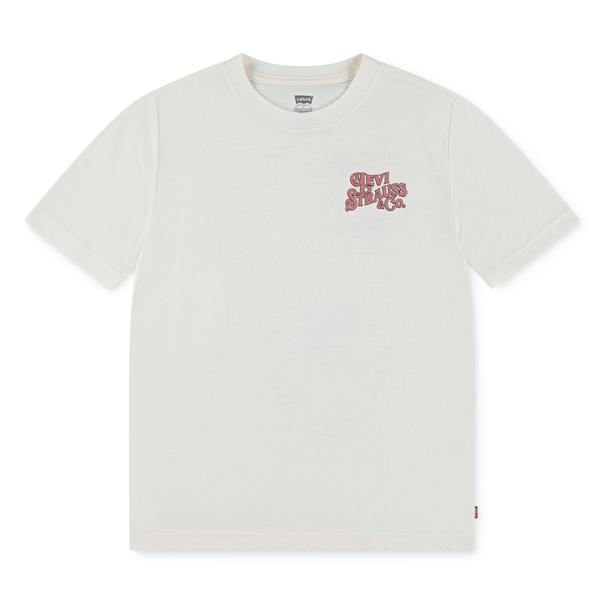 Levi`s T-shirt cowboy backprint egret