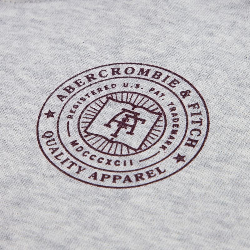 Abercrombie Hettegenser backprint light grey