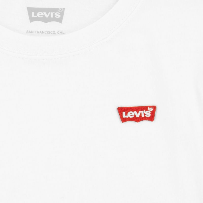 Levi`s T-shirt chest logo white