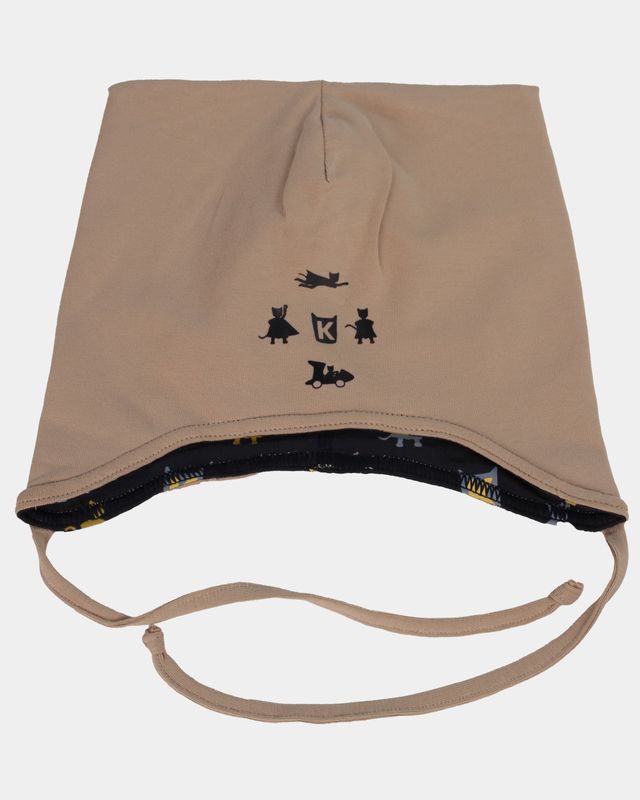 Kattnakken Babylue vendbar marine/lysbark 1-2 år