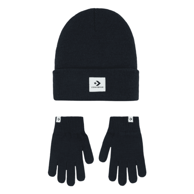 Hovedbilde Converse Sett lue/vanter black
