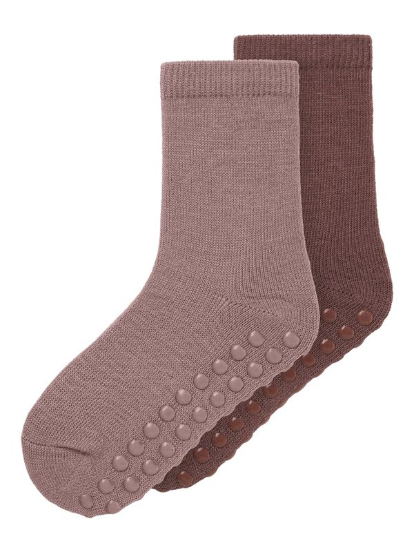 Name It Wak 2pk ull antiskli sokk antler