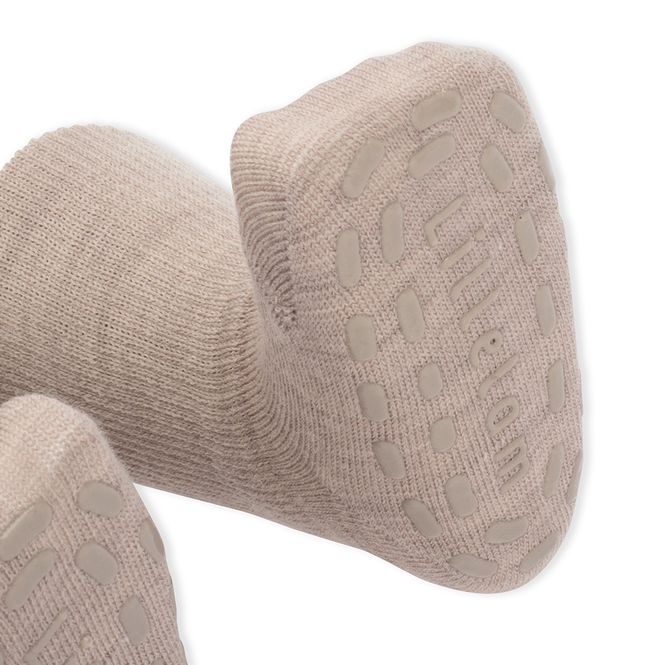 Hovedbilde Lillelam Ull sokk antiskli  beige