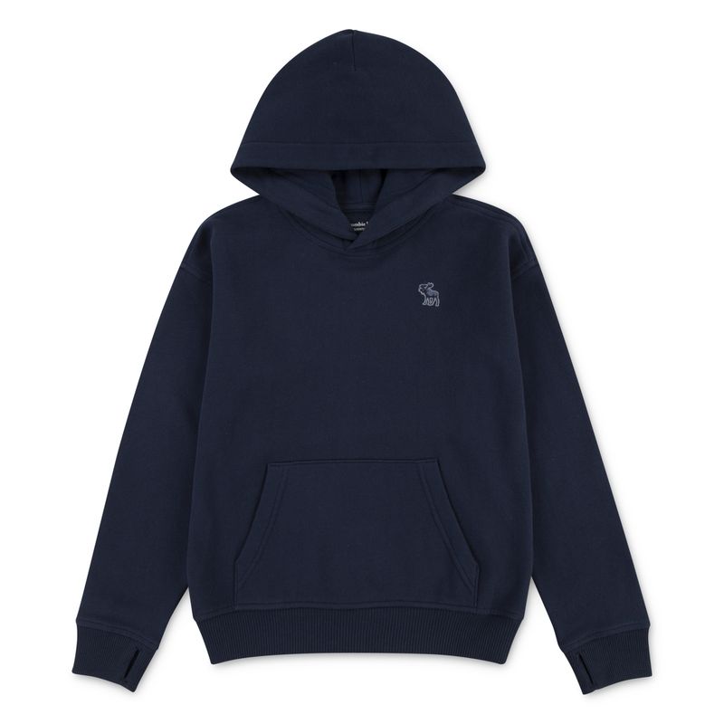 Abercrombie Hettegenser chest logo navy blazer