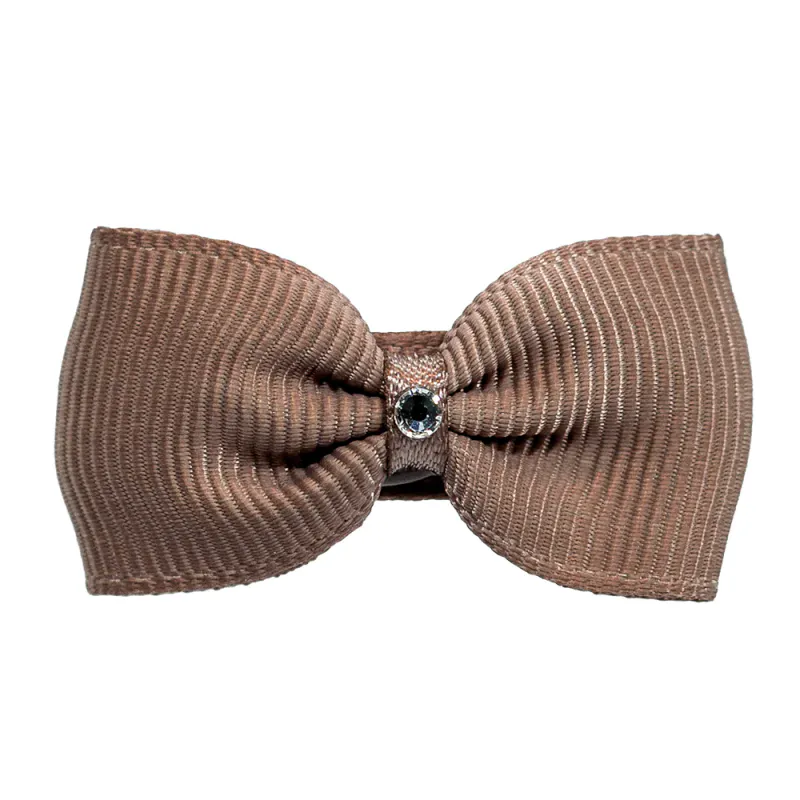 POI Hårspenne baby sløyfe med bling ginger snap