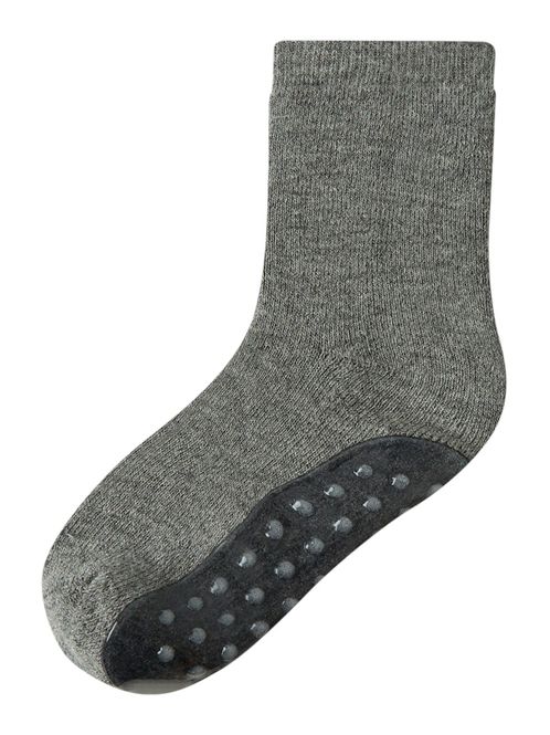 Hovedbilde Name It Waksi ull antiskli sokk dark grey