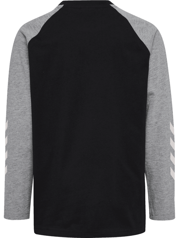hmlJR Logo topp black grey melange