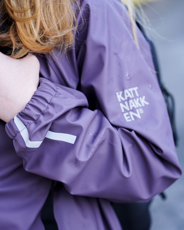 Kattnakken Junior regnsett blåbærmelk