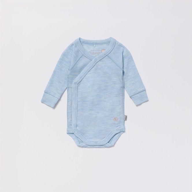 Hovedbilde Lillelam Omslagsbody ull mini himmelblå