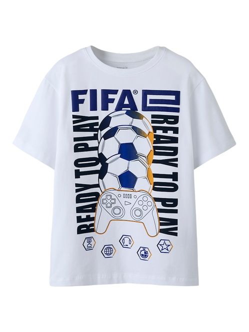Hovedbilde Name It Asekel Fifa t-shirt bright white fotball
