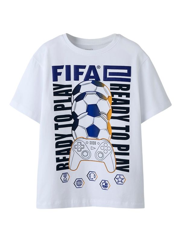 Name It Asekel Fifa t-shirt bright white fotball