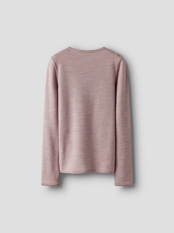 Name It Wyla ull/bambus topp shadow gray