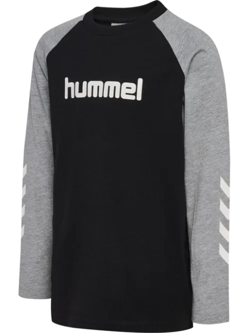 Hovedbilde hmlJR Logo topp black grey melange