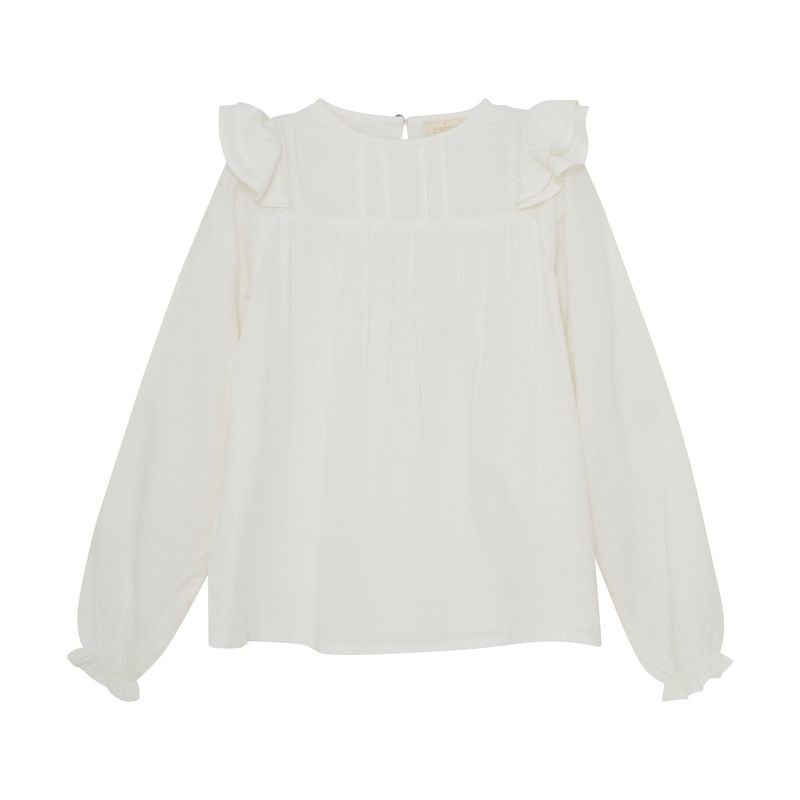 Creamie Bluse dobby cloud