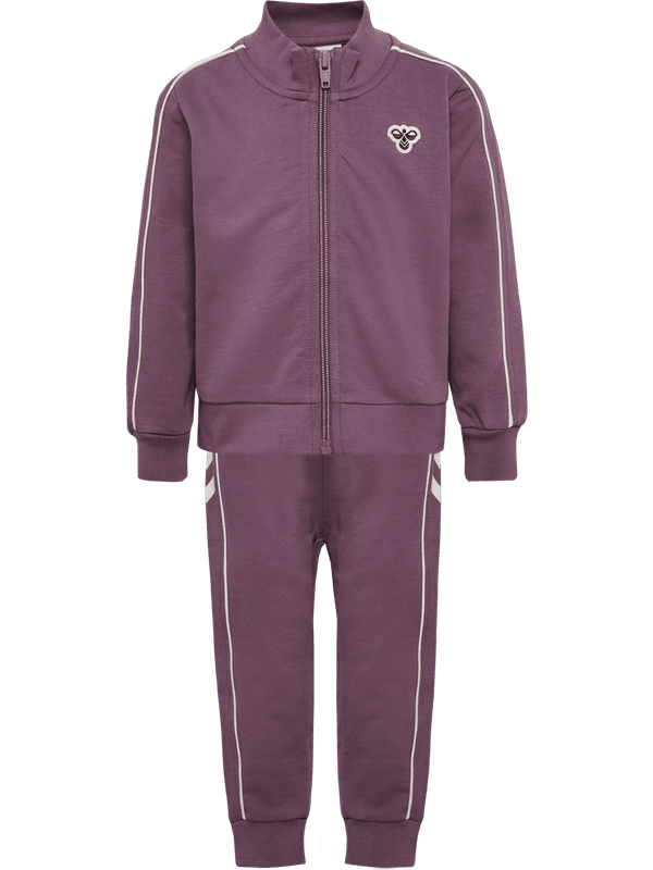 hmlMini Co Reg joggedress black plum 