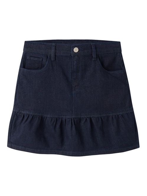 Hovedbilde Name It Liv denim skjørt glitter dark blue denim