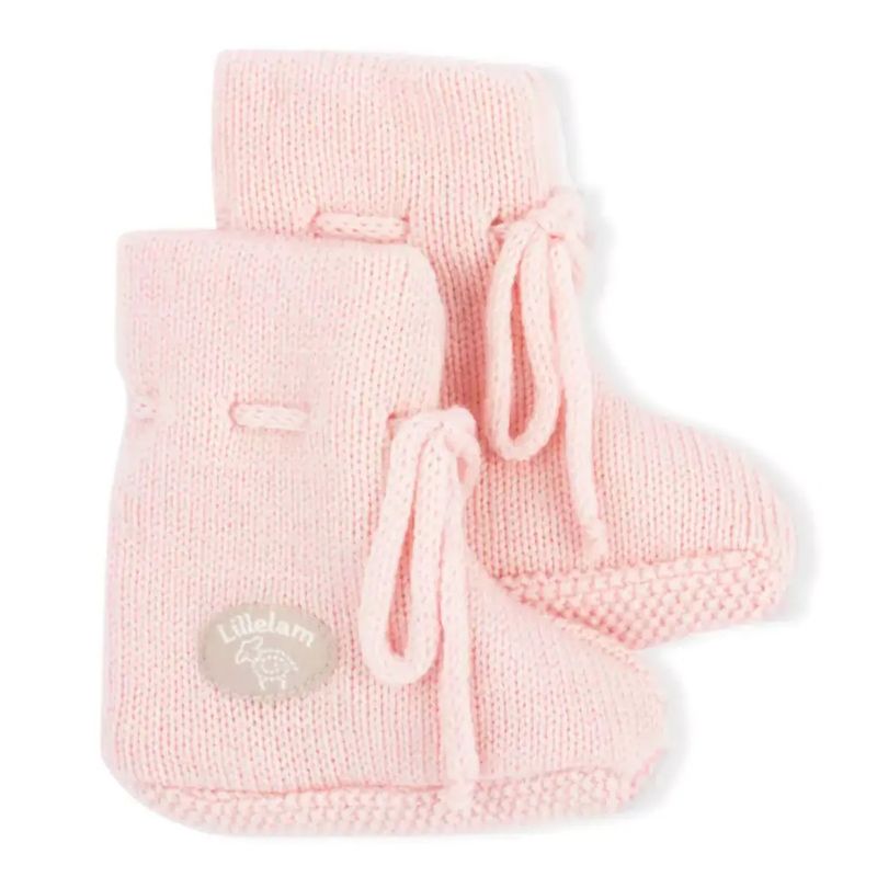 Lillelam Babytøfler ull classic himmelrosa