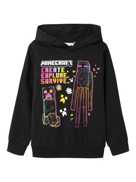 Hovedbilde Name It Minecraft Jiz hettegenser black